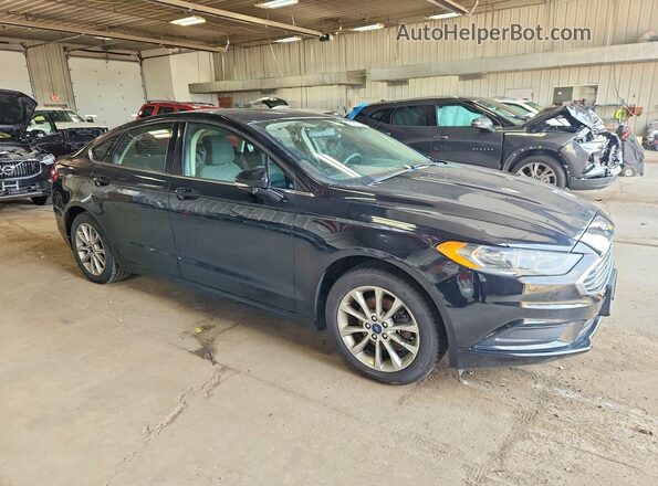 3FA6P0HD1HR155266 2017 FORD FUSION Black Передня права чверть