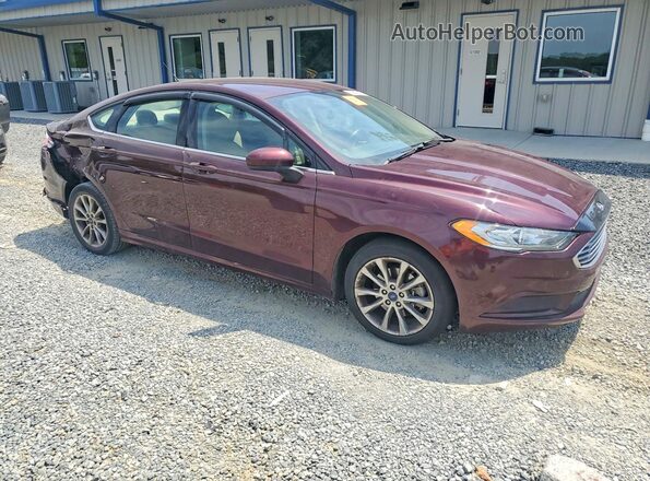 3FA6P0HD1HR243864 2017 FORD FUSION Maroon წინა მარჯვენა