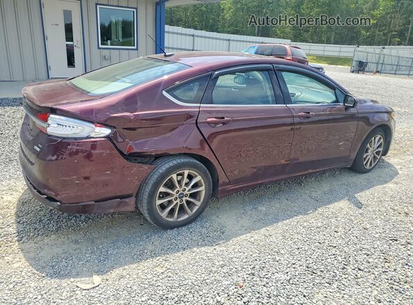 3FA6P0HD1HR243864 2017 FORD FUSION Maroon უკანა მარჯვენა