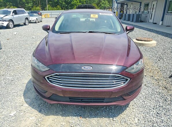 3FA6P0HD1HR243864 2017 FORD FUSION Maroon წინა ხედი