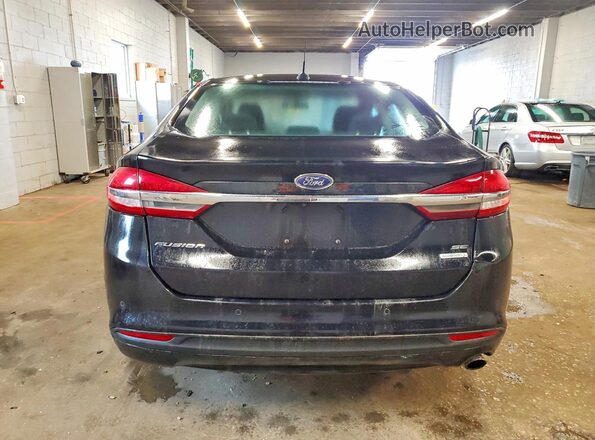 3FA6P0HD1HR312729 2017 FORD FUSION Black უკანა ხედი