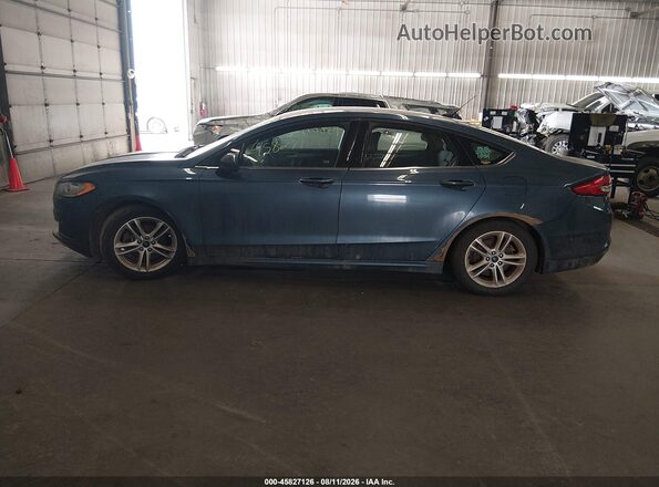3FA6P0HD1JR167343 2018 FORD FUSION Синий Панорамный вид салона 360°
