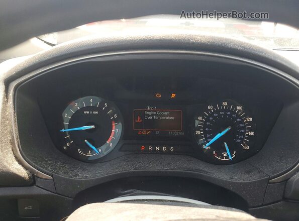 3FA6P0HD1JR230442 2018 FORD FUSION Gray Вид щитка приладів