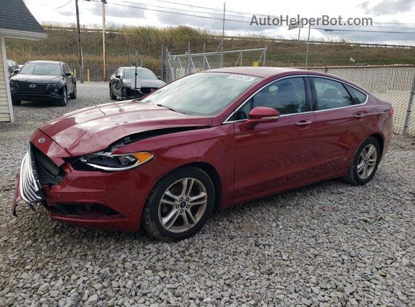 3FA6P0HD1JR276725 2018 FORD FUSION Burgundy Задня ліва чверть