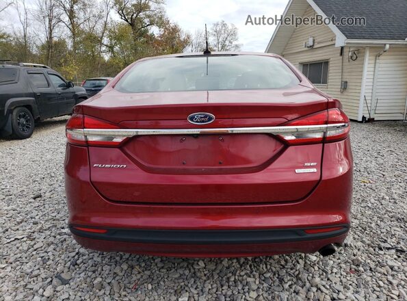 3FA6P0HD1JR276725 2018 FORD FUSION Burgundy Вид наклейки з VIN-кодом