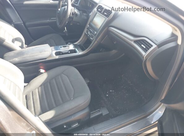 3FA6P0HD1JR284758 2018 FORD FUSION Черный Вид салона спереди