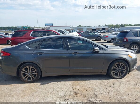 3FA6P0HD1JR284758 2018 FORD FUSION Черный Вид задней части салона