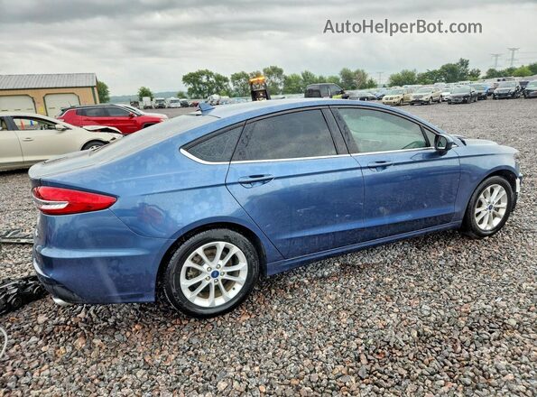 3FA6P0HD1KR178571 2019 FORD FUSION Blue Задня права чверть
