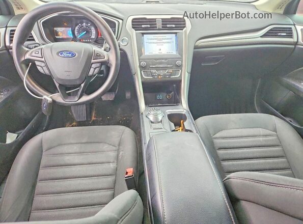 3FA6P0HD1KR178571 2019 FORD FUSION Blue Вид панелі приладів