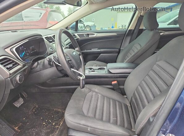 3FA6P0HD1KR178571 2019 FORD FUSION Blue Вид салону спереду