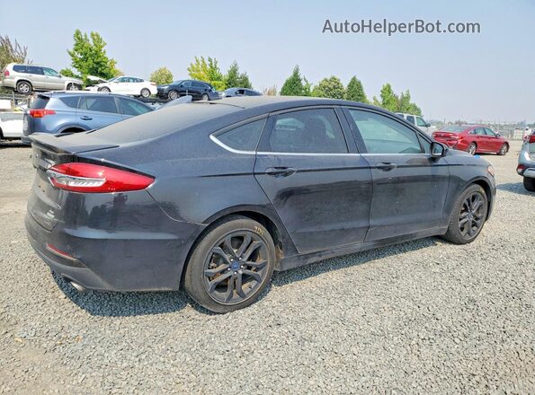 3FA6P0HD1LR113978 2020 FORD FUSION Black Tył prawy