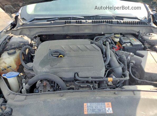 3FA6P0HD2GR198366 2016 FORD FUSION Черный Вид задней части салона