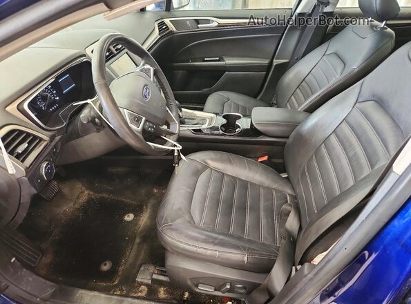 3FA6P0HD2GR312320 2016 FORD FUSION Blue Front interior view