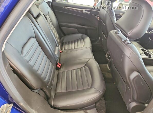 3FA6P0HD2GR312320 2016 FORD FUSION Blue Rear seats view