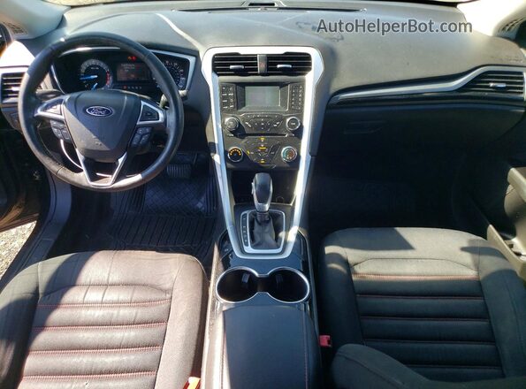 3FA6P0HD2GR318876 2016 FORD FUSION Black Dashboard view