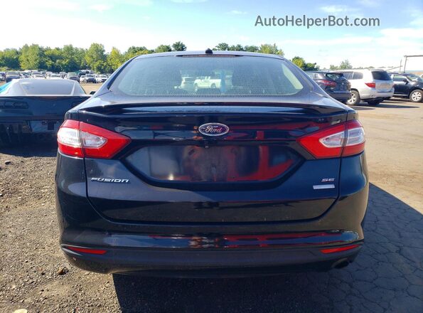 3FA6P0HD2GR318876 2016 FORD FUSION Black Rear view