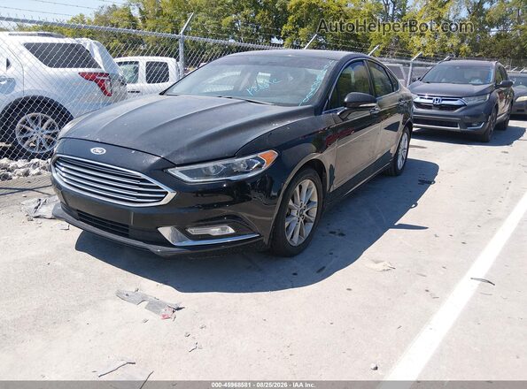 3FA6P0HD2HR111633 2017 FORD FUSION Черный Передняя левая четверть