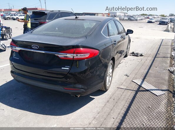 3FA6P0HD2HR111633 2017 FORD FUSION Черный Задняя правая четверть