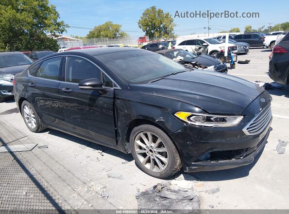 3FA6P0HD2HR111633 2017 FORD FUSION Черный Вид задней части салона