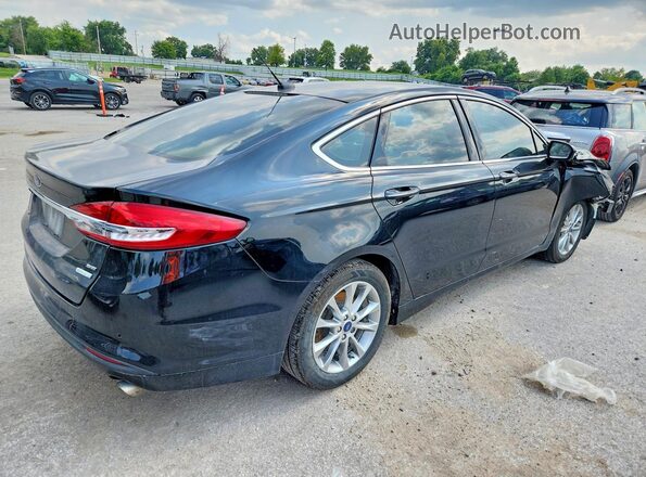 3FA6P0HD2HR166745 2017 FORD FUSION Black Tył prawy