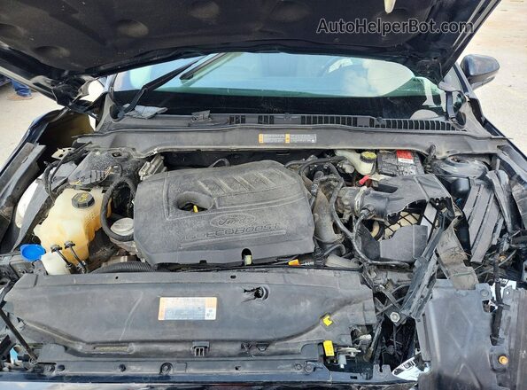 3FA6P0HD2HR166745 2017 FORD FUSION Black Widok wnętrza z tyłu