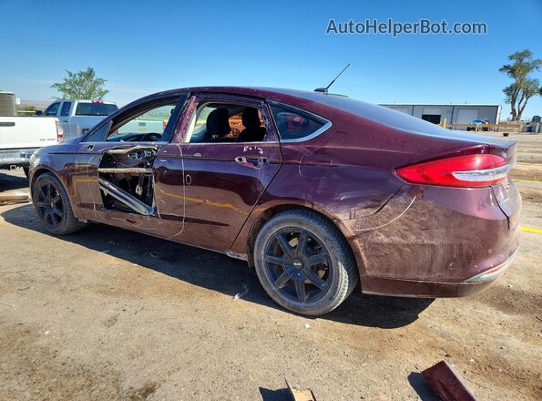 3FA6P0HD2HR299859 2017 FORD FUSION Burgundy Tył lewy