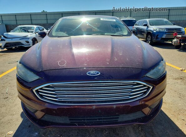 3FA6P0HD2HR299859 2017 FORD FUSION Burgundy Widok z przodu