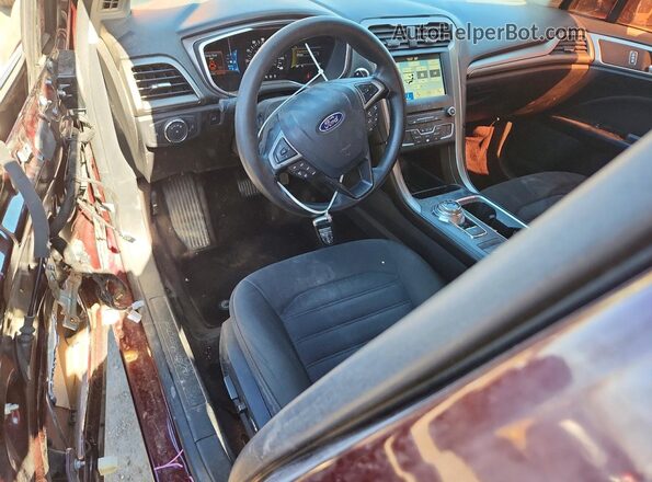3FA6P0HD2HR299859 2017 FORD FUSION Burgundy Widok deski rozdzielczej