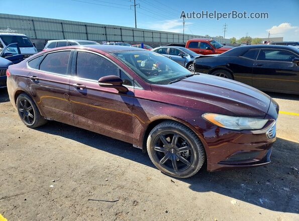 3FA6P0HD2HR299859 2017 FORD FUSION Burgundy Przód prawy