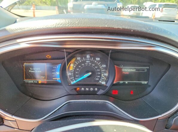 3FA6P0HD2HR305322 2017 FORD FUSION Gray Вид щитка приладів