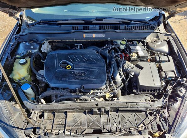 3FA6P0HD2HR305322 2017 FORD FUSION Gray Вид задньої частини салону