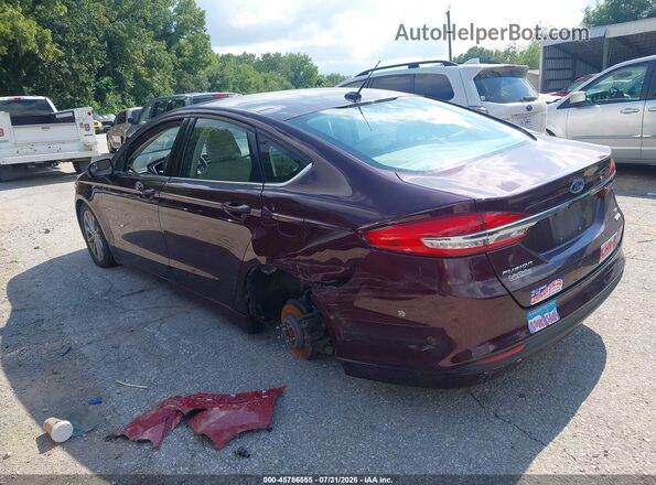 3FA6P0HD2HR312478 2017 FORD FUSION Maroon Rear left