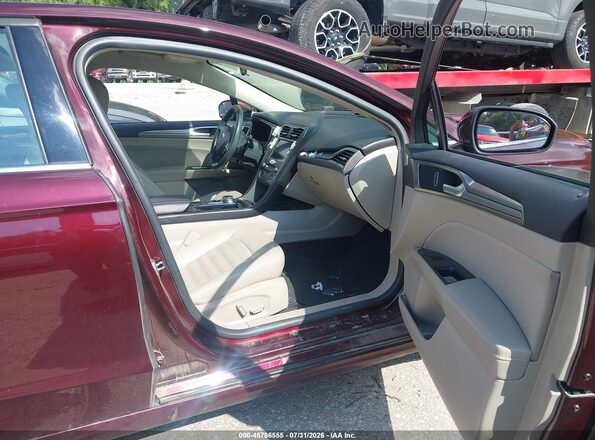 3FA6P0HD2HR312478 2017 FORD FUSION Maroon Front interior view