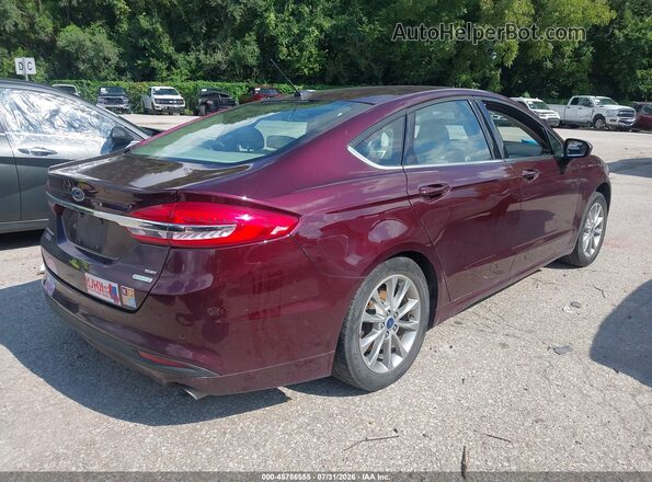 3FA6P0HD2HR312478 2017 FORD FUSION Maroon Rear right