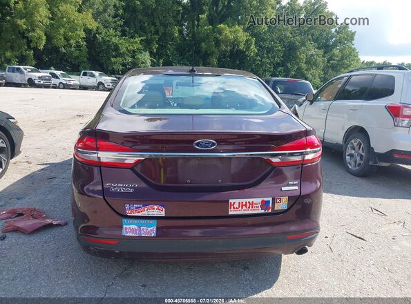3FA6P0HD2HR312478 2017 FORD FUSION Maroon 