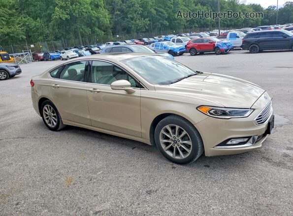 3FA6P0HD2HR320273 2017 FORD FUSION Tan Передня права чверть