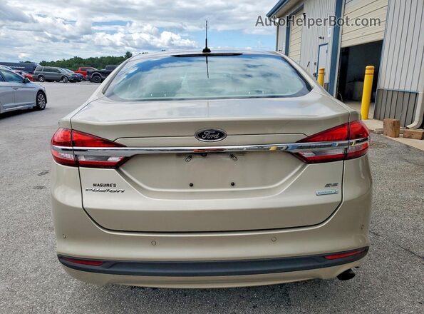3FA6P0HD2HR320273 2017 FORD FUSION Tan Вид ззаду