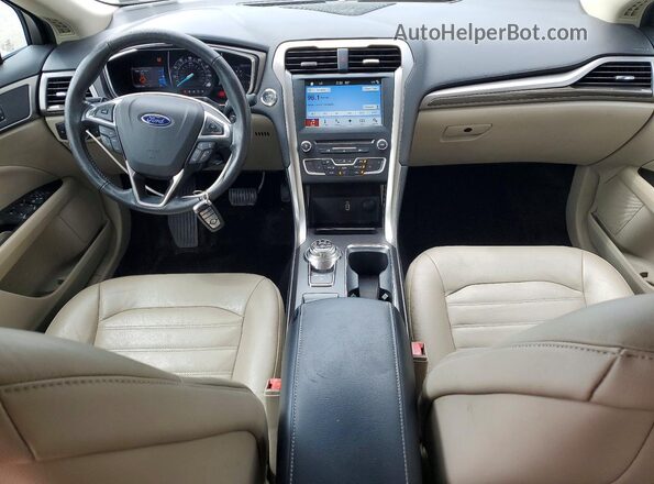 3FA6P0HD2HR320273 2017 FORD FUSION Tan Вид панелі приладів