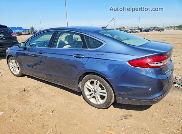 3FA6P0HD2JR104431 2018 FORD FUSION Blue Задня ліва чверть