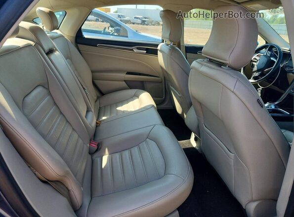3FA6P0HD2JR104431 2018 FORD FUSION Blue Вид задніх сидінь