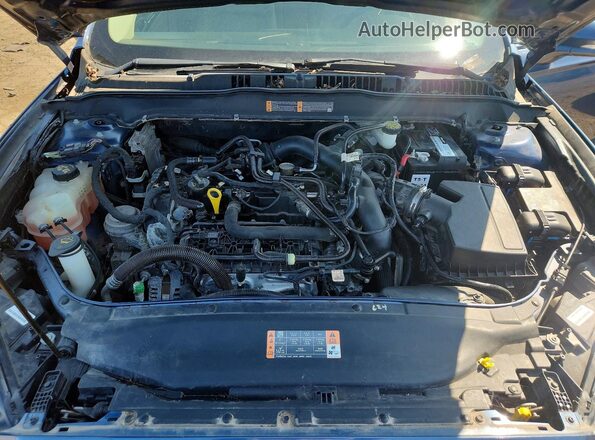 3FA6P0HD2JR104431 2018 FORD FUSION Blue Вид задньої частини салону