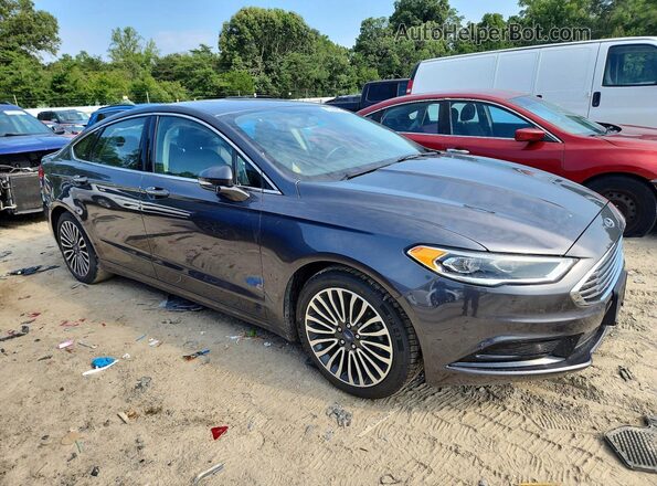 3FA6P0HD2JR142712 2018 FORD FUSION Gray Передня права чверть
