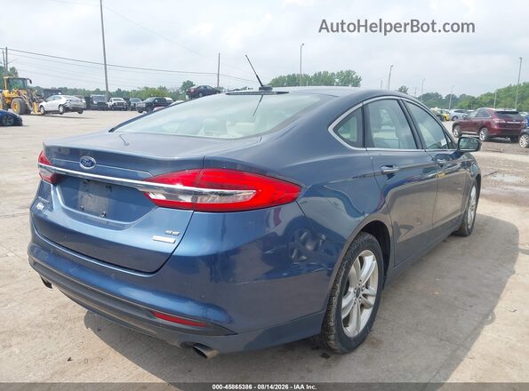 3FA6P0HD2JR149448 2018 FORD FUSION Blue Rear right