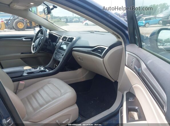 3FA6P0HD2JR149448 2018 FORD FUSION Blue Front interior view