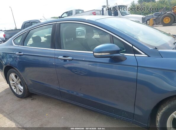 3FA6P0HD2JR149448 2018 FORD FUSION Blue Rear interior view