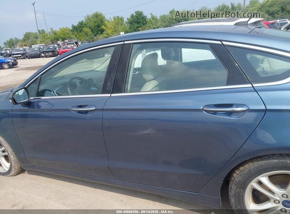 3FA6P0HD2JR149448 2018 FORD FUSION Blue 360 interior view