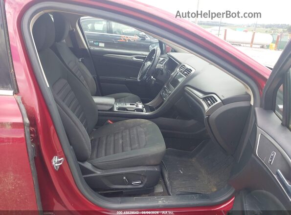 3FA6P0HD2JR153046 2018 FORD FUSION Red Widok wnętrza z przodu