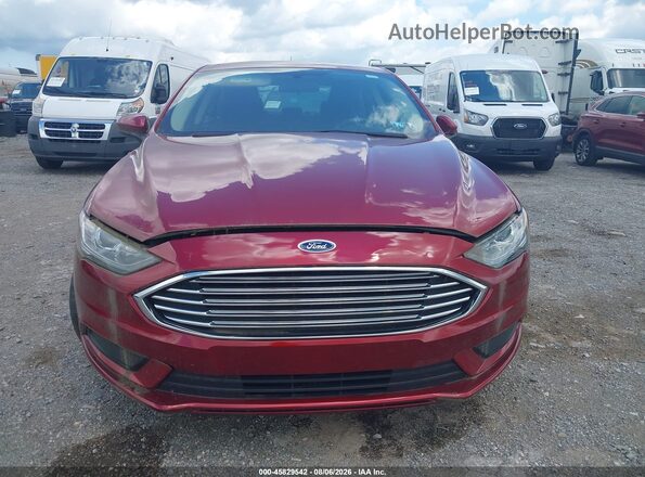 3FA6P0HD2JR153046 2018 FORD FUSION Red Widok zestawu wskaźników