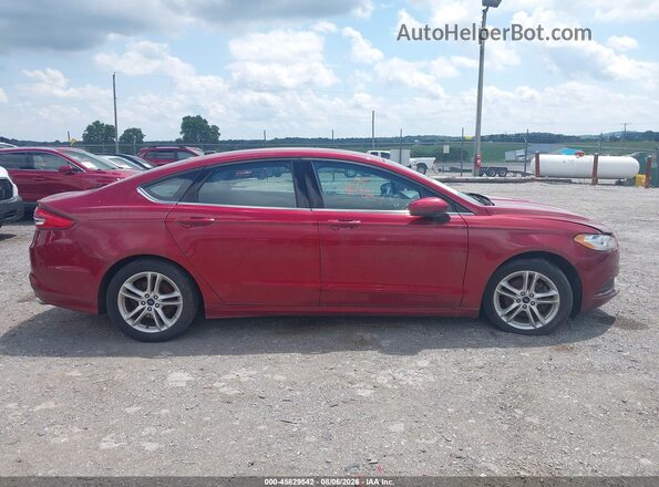 3FA6P0HD2JR153046 2018 FORD FUSION Red Widok wnętrza z tyłu