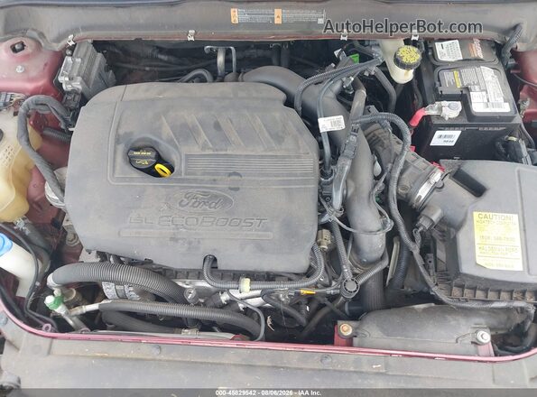 3FA6P0HD2JR153046 2018 FORD FUSION Red Widok z tyłu